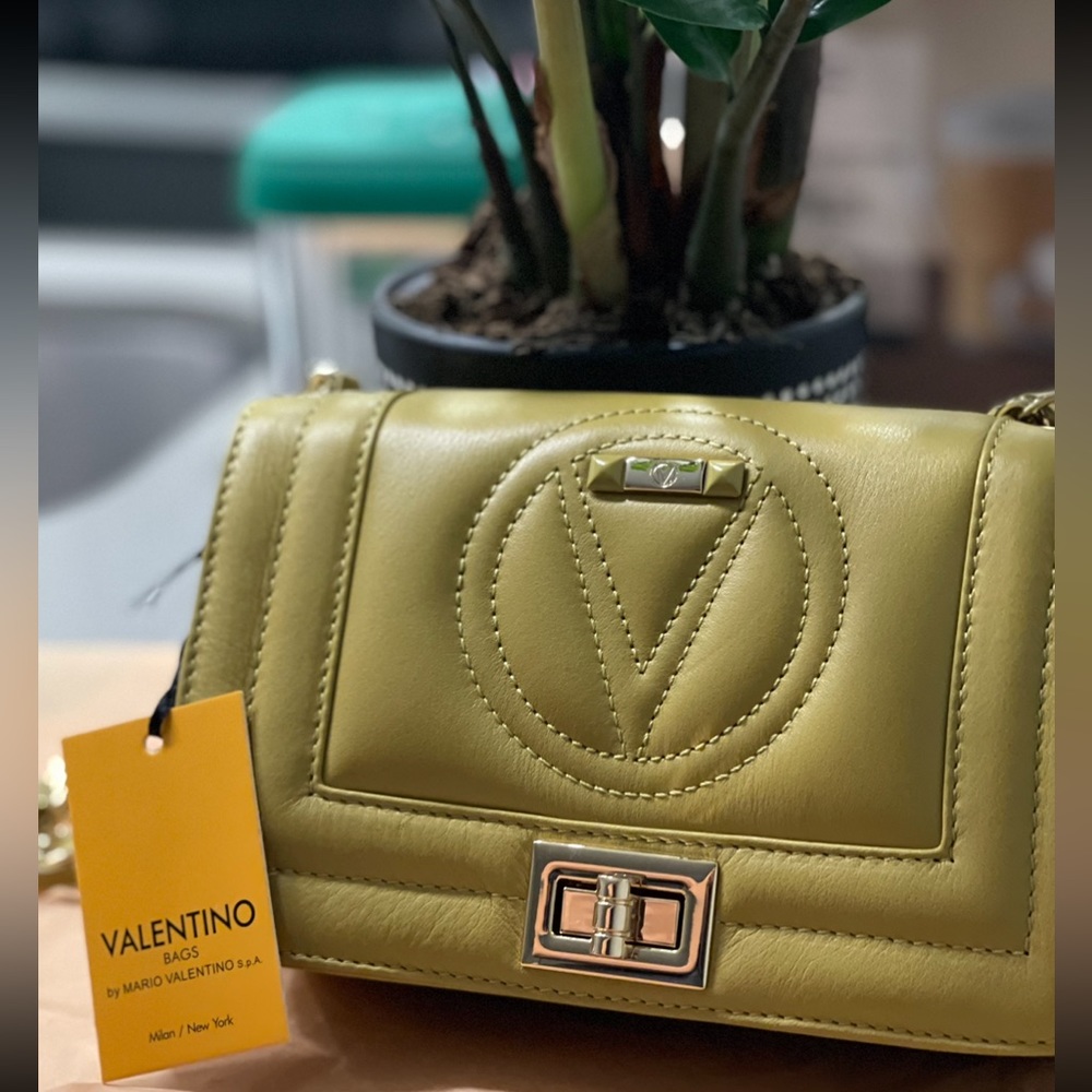 Authentic Valentino Mario Valentino Leather Shoulder Bag